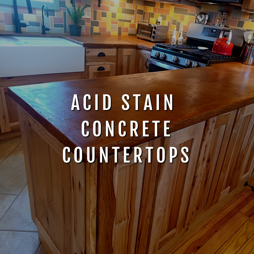 How to Acid Stain Concrete Countertops